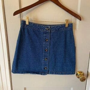 Forever 21 Denim A-line Mini Skirt